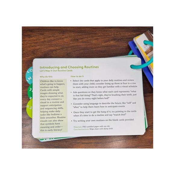 LOVEVERY The Helper Play Kit Month 25 26 27 Let's Map It Out Routine 18 Cards - Picture 8 of 8